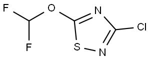 1,2,4-Thiadiazole, 3-chloro-5-(difluoromethoxy)- Struktur