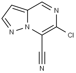 6-Chloropyrazolo[1,5-a]pyrazine-7-carbonitrile Struktur