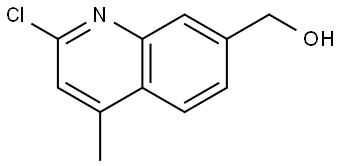 (2-Chloro-4-methylquinolin-7-yl)methanol Struktur