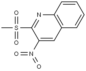 2-(Methylsulfonyl)-3-nitroquinoline Struktur
