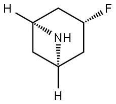 (1R,3s,5S)-3-Fluoro-6-azabicyclo[3.1.1]heptane Struktur