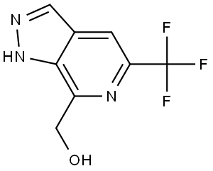 (5-(Trifluoromethyl)-1H-pyrazolo[3,4-c]pyridin-7-yl)methanol Struktur