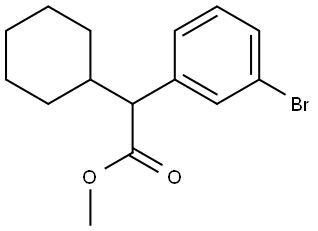 Methyl 2-(3-bromophenyl)-2-cyclohexylacetate Struktur