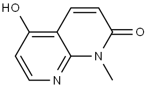5-Hydroxy-1-methyl-1,8-naphthyridin-2(1H)-one Struktur