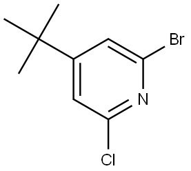 2-Bromo-4-(tert-butyl)-6-chloropyridine Struktur
