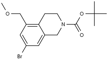 tert-Butyl 7-bromo-5-(methoxymethyl)-3,4-dihydroisoquinoline-2(1H)-carboxylate Struktur