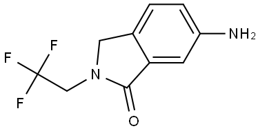 6-Amino-2-(2,2,2-trifluoroethyl)isoindolin-1-one Struktur