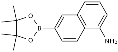 6-(4,4,5,5-Tetramethyl-1,3,2-dioxaborolan-2-yl)naphthalen-1-amine Struktur