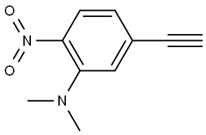 5-Ethynyl-N,N-dimethyl-2-nitroaniline Struktur