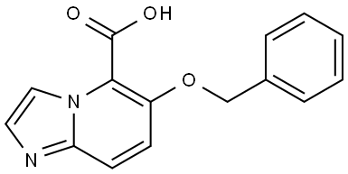 6-(Benzyloxy)imidazo[1,2-a]pyridine-5-carboxylic acid Struktur