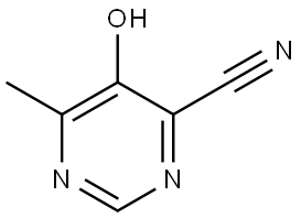 5-Hydroxy-6-methylpyrimidine-4-carbonitrile Struktur