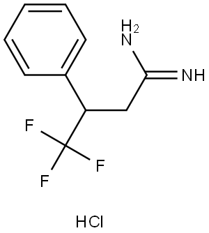 4,4,4-Trifluoro-3-phenylbutanimidamide hydrochloride Struktur
