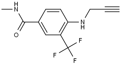 N-Methyl-4-(prop-2-yn-1-ylamino)-3-(trifluoromethyl)benzamide Struktur