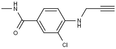 3-Chloro-N-methyl-4-(prop-2-yn-1-ylamino)benzamide Struktur