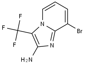 8-Bromo-3-(trifluoromethyl)imidazo[1,2-a]pyridin-2-amine Struktur