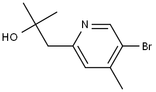 1-(5-Bromo-4-methylpyridin-2-yl)-2-methylpropan-2-ol Struktur