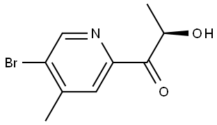 (R)-1-(5-Bromo-4-methylpyridin-2-yl)-2-hydroxypropan-1-one Struktur