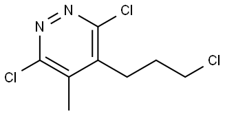 3,6-Dichloro-4-(3-chloropropyl)-5-methylpyridazine Struktur