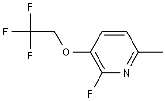 2-Fluoro-6-methyl-3-(2,2,2-trifluoroethoxy)pyridine Struktur