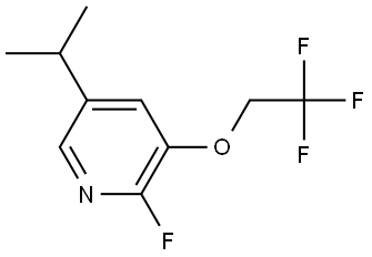 2-Fluoro-5-isopropyl-3-(2,2,2-trifluoroethoxy)pyridine Struktur