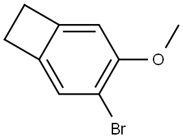 3-Bromo-4-methoxybicyclo[4.2.0]octa-1,3,5-triene Struktur