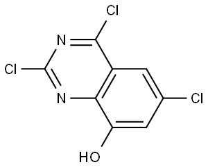 2,4,6-Trichloroquinazolin-8-ol Struktur