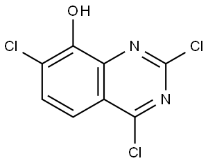 2,4,7-Trichloroquinazolin-8-ol Struktur