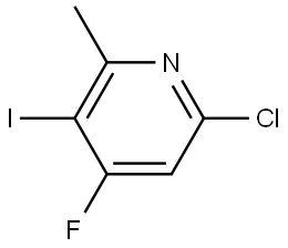 6-Chloro-4-fluoro-3-iodo-2-methylpyridine Structure