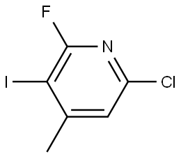 6-Chloro-2-fluoro-3-iodo-4-methylpyridine Struktur