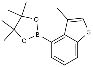 4,4,5,5-Tetramethyl-2-(3-methylbenzo[b]thiophen-4-yl)-1,3,2-dioxaborolane Struktur