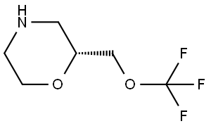 (R)-2-((Trifluoromethoxy)methyl)morpholine Struktur