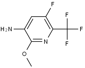 5-Fluoro-2-methoxy-6-(trifluoromethyl)pyridin-3-amine Struktur