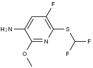 6-((Difluoromethyl)thio)-5-fluoro-2-methoxypyridin-3-amine Struktur