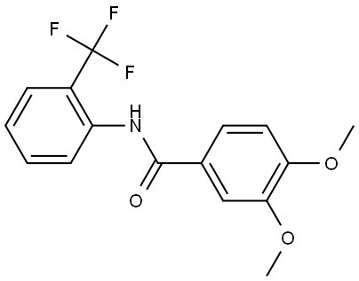 3,4-DIMETHOXY-N-(2-(TRIFLUOROMETHYL)PHENYL)BENZAMIDE Struktur