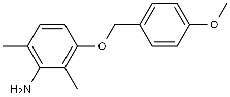 3-((4-Methoxybenzyl)oxy)-2,6-dimethylaniline Struktur