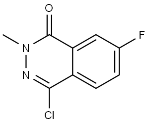 4-Chloro-7-fluoro-2-methylphthalazin-1(2H)-one Struktur