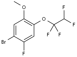 1-Bromo-2-fluoro-5-methoxy-4-(1,1,2,2-tetrafluoroethoxy)benzene Struktur