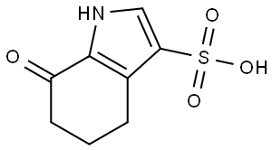 7-Oxo-4,5,6,7-tetrahydro-1H-indole-3-sulfonic acid Struktur