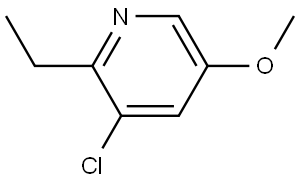 3-Chloro-2-ethyl-5-methoxypyridine Struktur