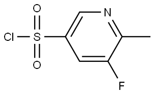 5-Fluoro-6-methylpyridine-3-sulfonyl chloride Struktur