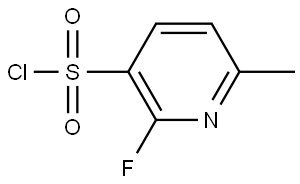 2-Fluoro-6-methylpyridine-3-sulfonyl chloride Struktur