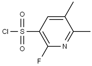 2-Fluoro-5,6-dimethylpyridine-3-sulfonyl chloride Struktur