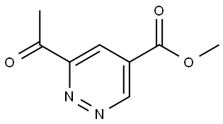 Methyl 6-acetylpyridazine-4-carboxylate Struktur