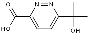 6-(2-Hydroxypropan-2-yl)pyridazine-3-carboxylic acid Struktur
