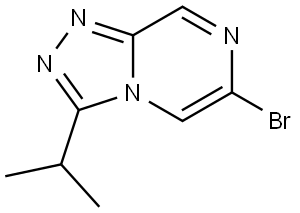 6-Bromo-3-isopropyl-[1,2,4]triazolo[4,3-a]pyrazine Struktur