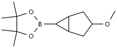 2-(3-Methoxybicyclo[3.1.0]hexan-6-yl)-4,4,5,5-tetramethyl-1,3,2-dioxaborolane Struktur