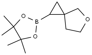 4,4,5,5-Tetramethyl-2-(5-oxaspiro[2.4]heptan-1-yl)-1,3,2-dioxaborolane Struktur