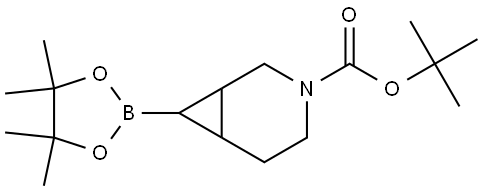 tert-Butyl 7-(4,4,5,5-tetramethyl-1,3,2-dioxaborolan-2-yl)-3-azabicyclo[4.1.0]heptane-3-carboxylate Structure