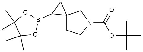 tert-Butyl 1-(4,4,5,5-tetramethyl-1,3,2-dioxaborolan-2-yl)-5-azaspiro[2.4]heptane-5-carboxylate Struktur