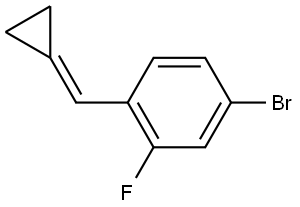 4-Bromo-1-(cyclopropylidenemethyl)-2-fluorobenzene Struktur